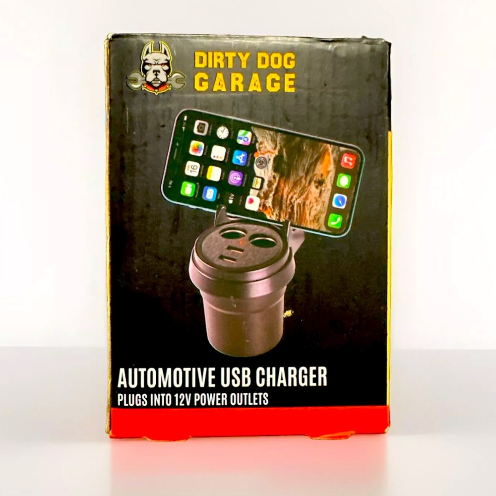 Dirty Dog Cell Phones & Accessories Automotive USB Charger Black Free Shipping